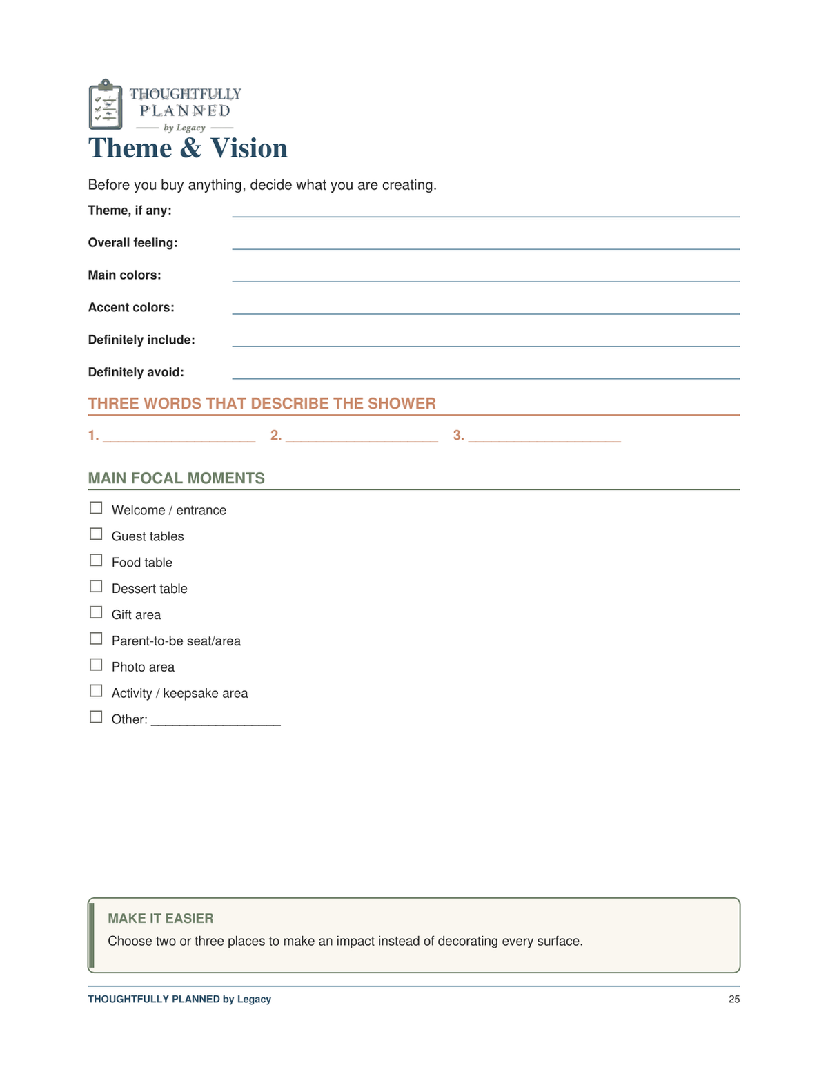 The Complete Baby Shower Planning System