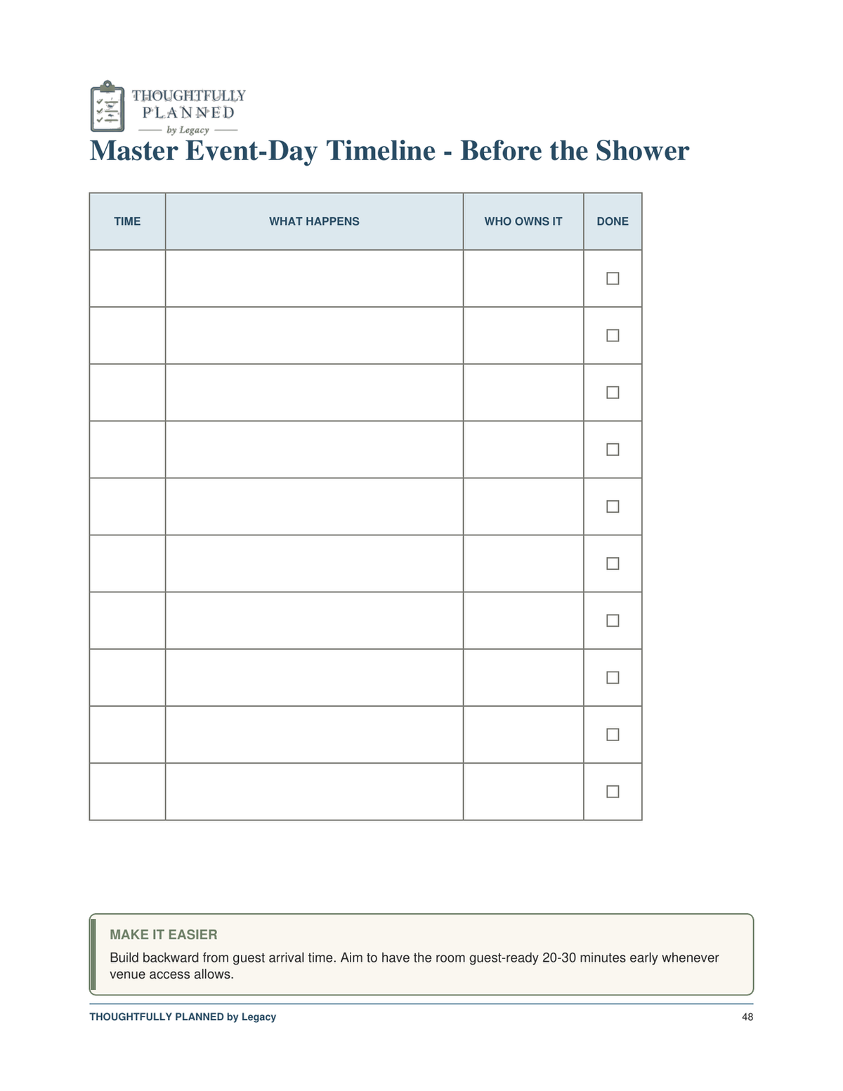 The Complete Baby Shower Planning System