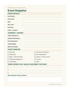 Business Events Planning System