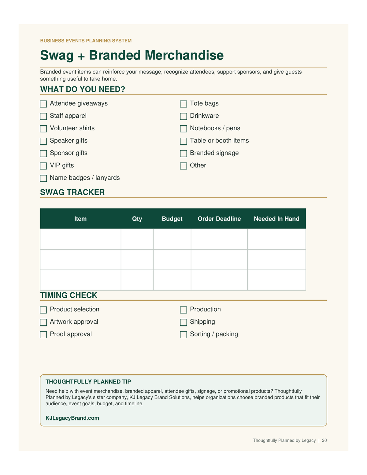 Business Events Planning System